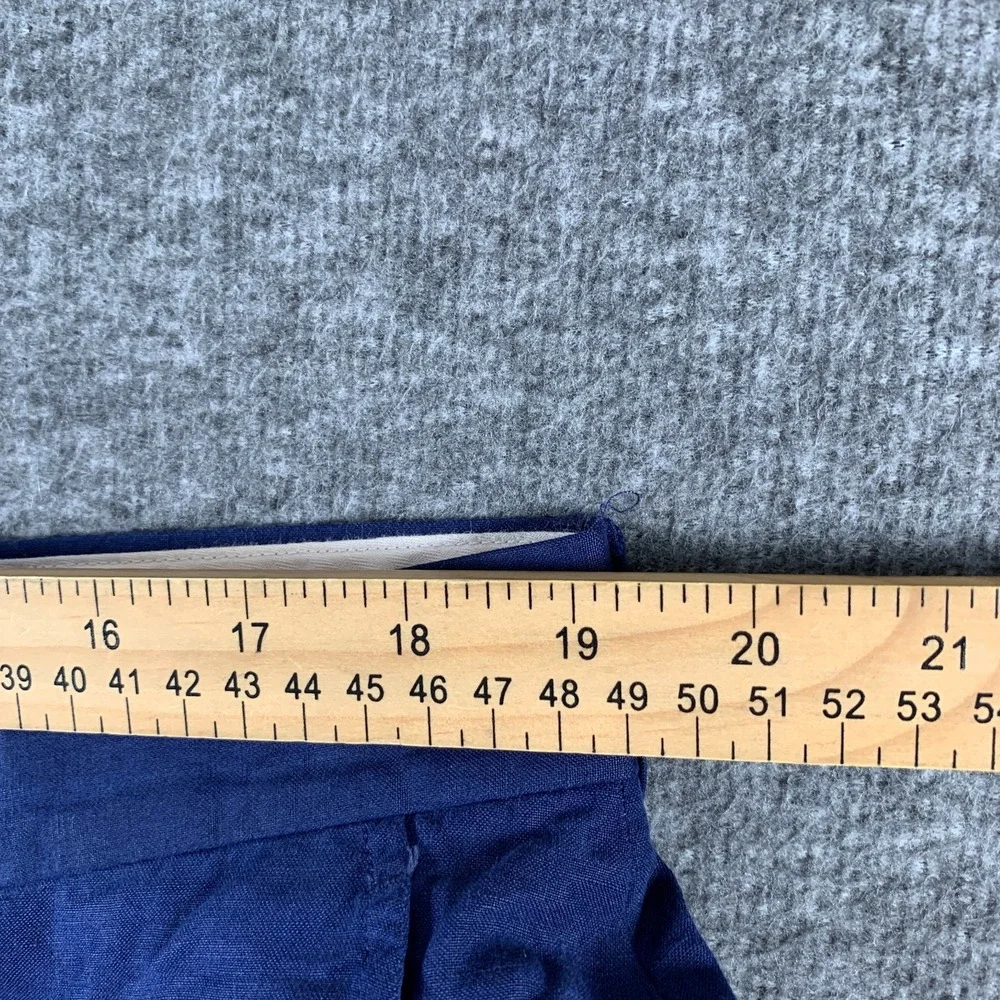 Vintage Polo Ralph Lauren Linen Pants Men 38x32 Blue Silk Trousers Old Money